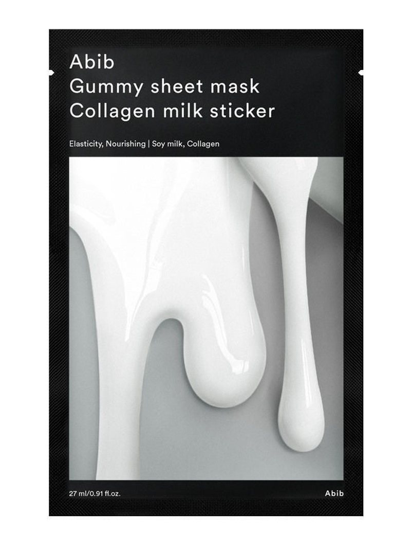Abib Gummy Sheet Mask Collagen Milk Sticker (10ea) — product photograph