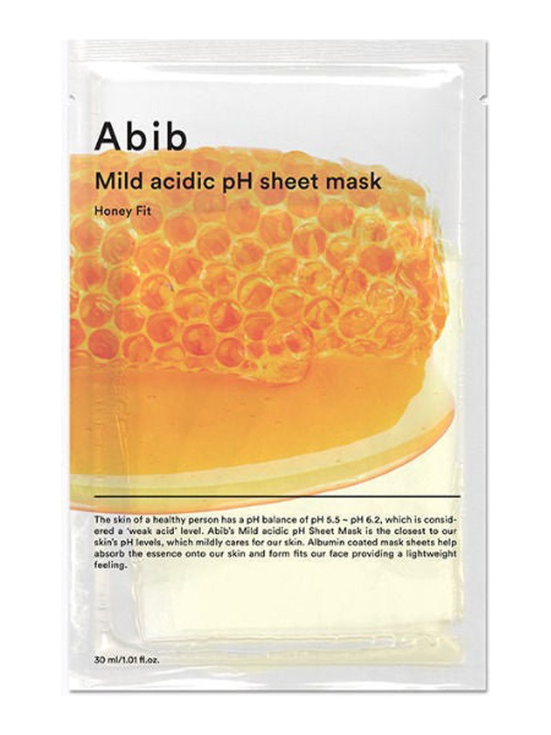 Abib Mild Acidic pH Sheet Mask Honey Fit (10ea) — product photograph