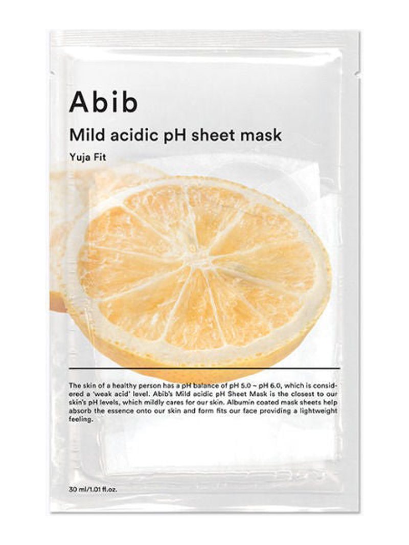 Abib Mild Acidic pH Sheet Mask Yuja Fit (10ea) — product photograph