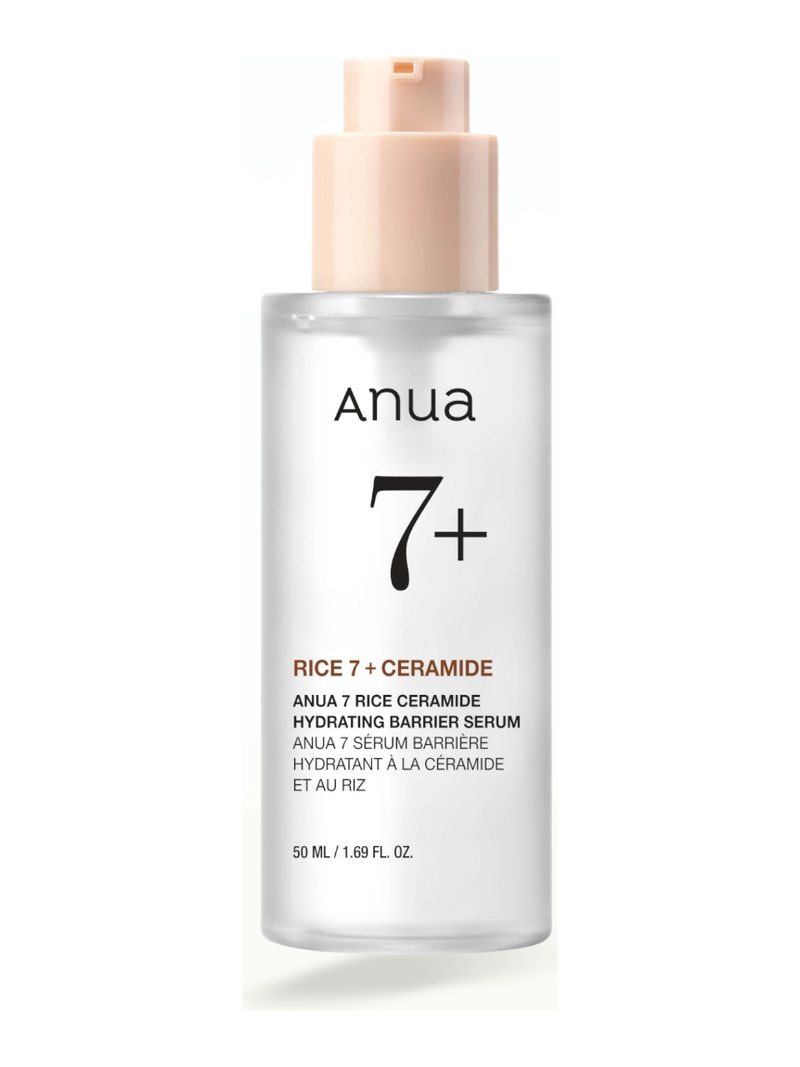 Anua 7+ Rice Ceramide Hydrating Barrier Serum Glass Skin, Korean Skin Care 50ml — product photograph