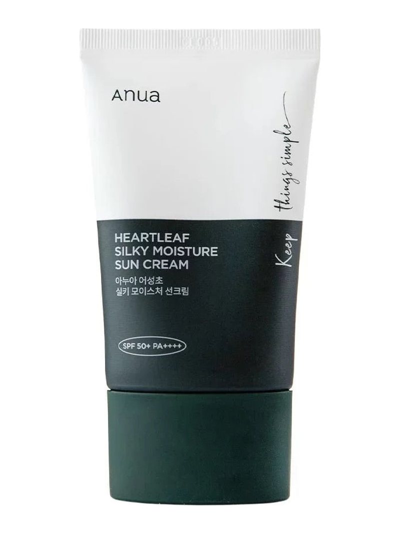 Anua Heartleaf Silky Moisture Sun Cream — product photograph