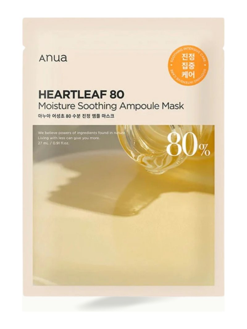 Anua Heartleaft 80% Soothing Ampoule Mask Sheet (10 Masks) 10 Masks — product photograph
