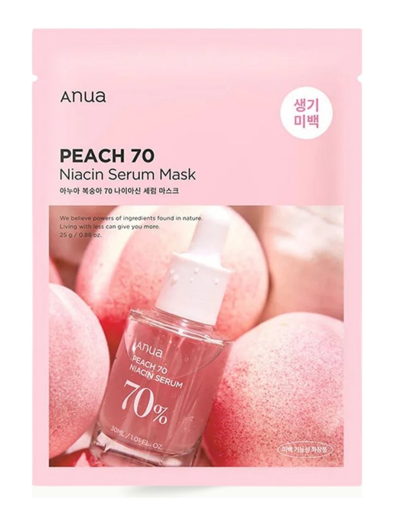 Anua Peach 70 Niacin Serum Mask — product photograph