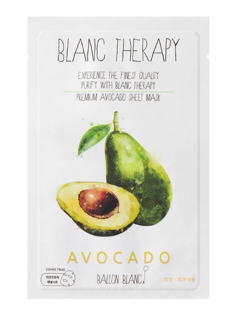Ballon Blanc Blanc Therapy Avocado Sheet Mask 23ml — product photograph