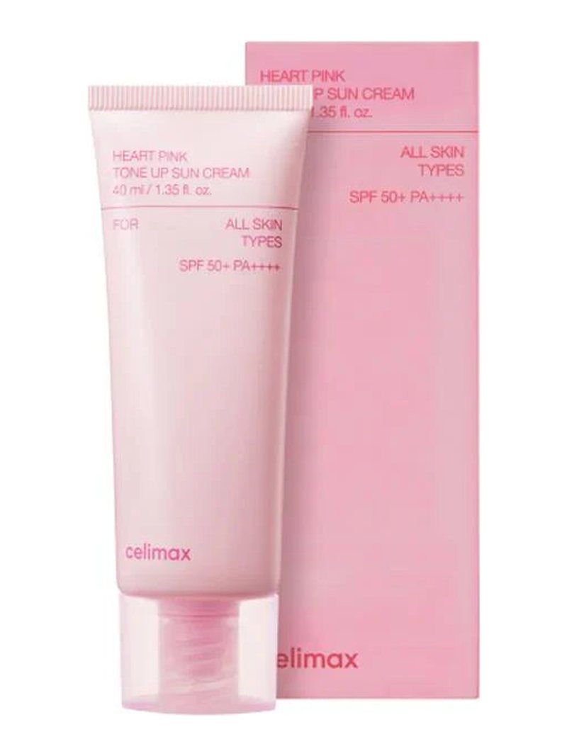 Celimax Hear Pink Tone Up Suncream 40ml — product photograph