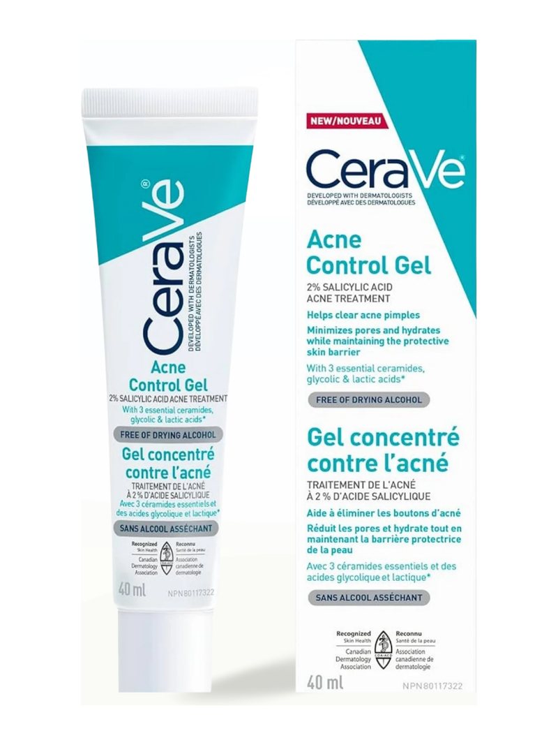 CeraVe Acne Control Gel 2% Salicylic Acid - 1.35 FL OZ / 40 ml — product photograph