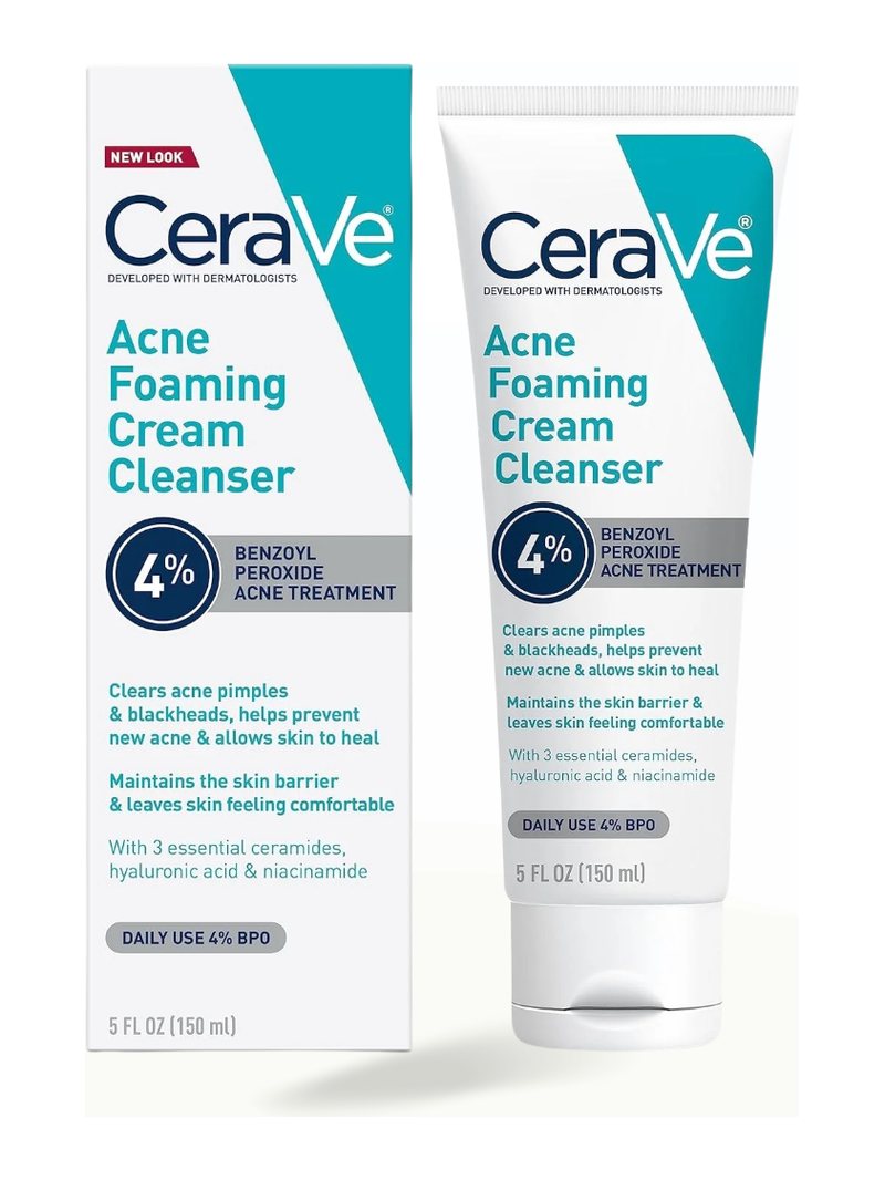 CeraVe Acne Foaming Cream Cleanser - 5 FL OZ / 150 ml — product photograph