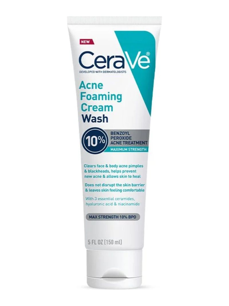 CeraVe Acne Foaming Cream Wash 10% - 5 FL OZ / 150 ml — product photograph