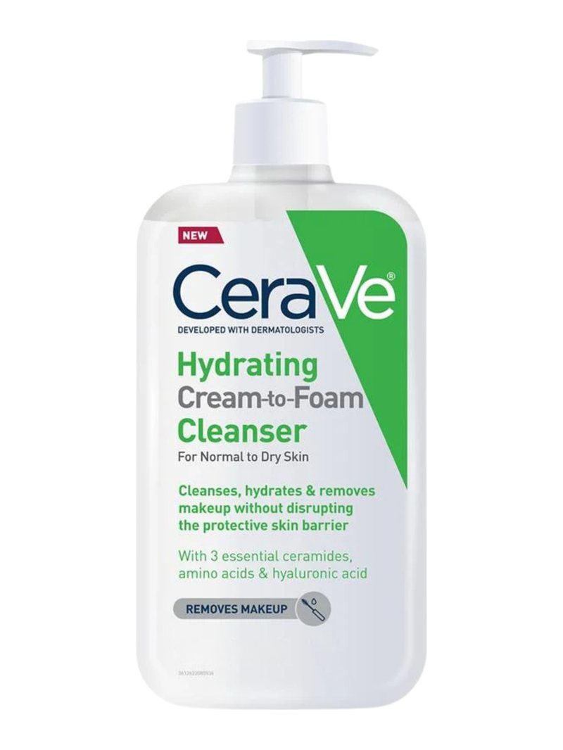 CeraVe Cream To Foam Cleanser For Normal To Dry Skin - 8 FL OZ / 237 ml — product photograph