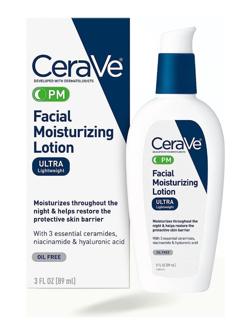 CeraVe PM Facial Moisturizing Lotion Ultra Lightweight - 3 FL OZ / 89 ml — product photograph