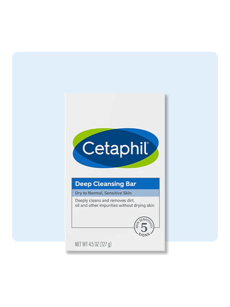 Cetaphil Deep Cleansing Bar Value Pack 3 Bars — product photograph