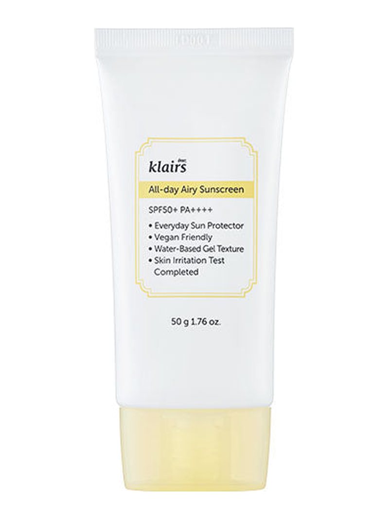 Dear Klairs All-day Airy Sunscreen 50g — product photograph