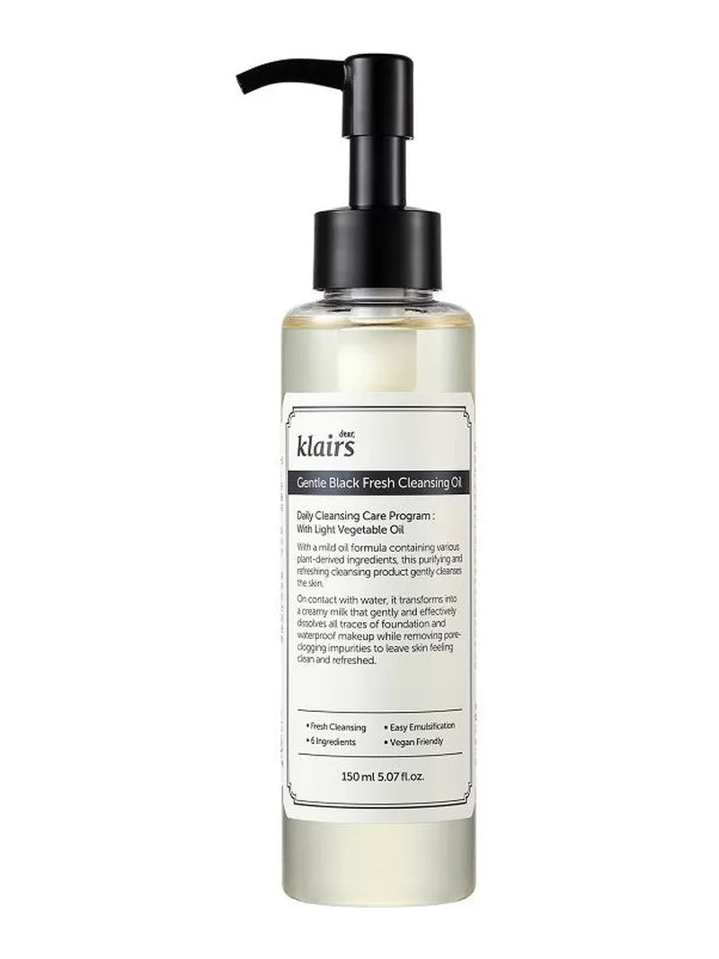 Dear Klairs Gentle Black Fresh Cleansing Oil 150ml — product photograph