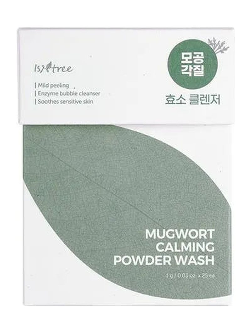 Isntree MUGWORT CALMING POWDER WASH 1g/4EA — product photograph
