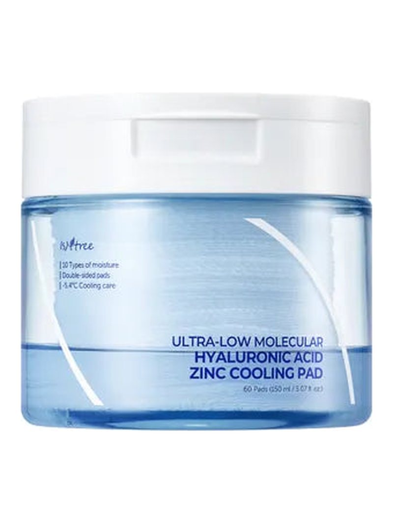 Isntree Ultra-Low Molecular Hyaluronic Acid Zinc Cooling Pad 150ml — product photograph