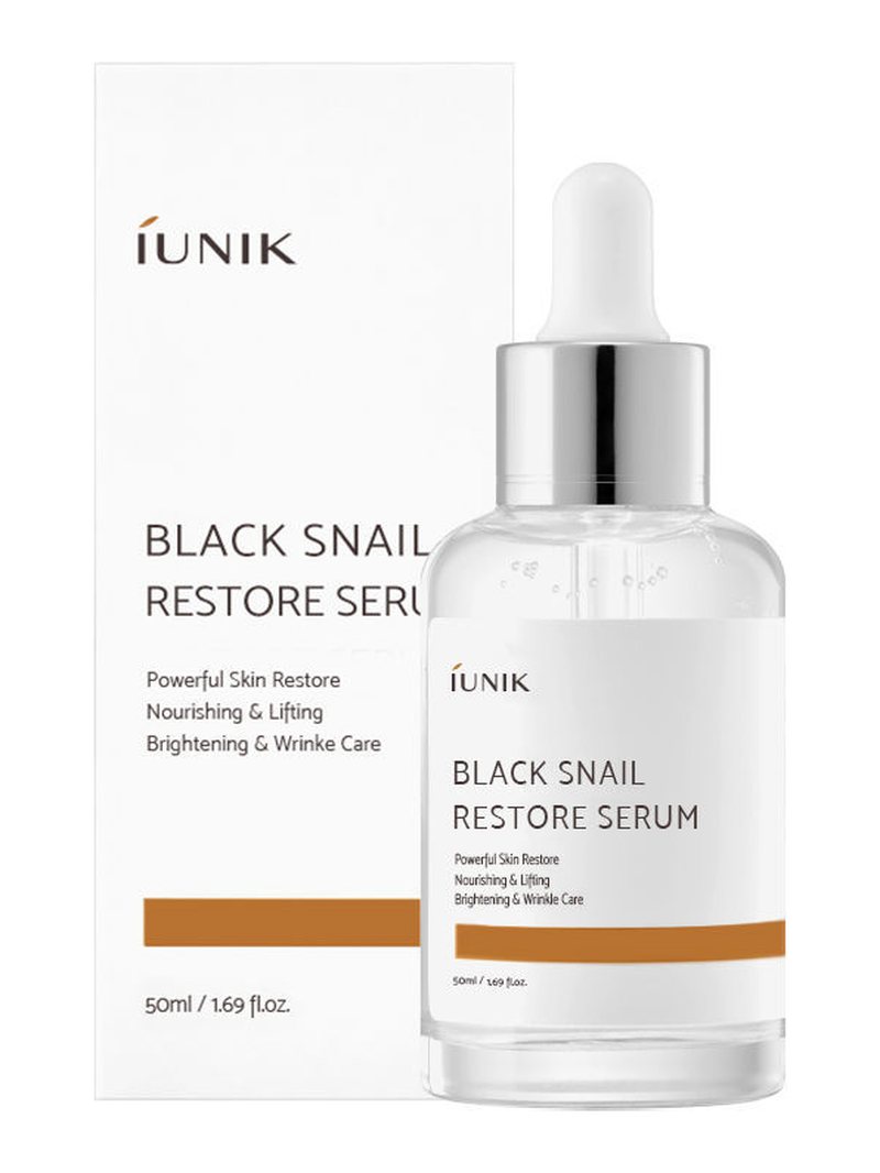 iUNIK Black Snail Restore Serum 50ml — product photograph