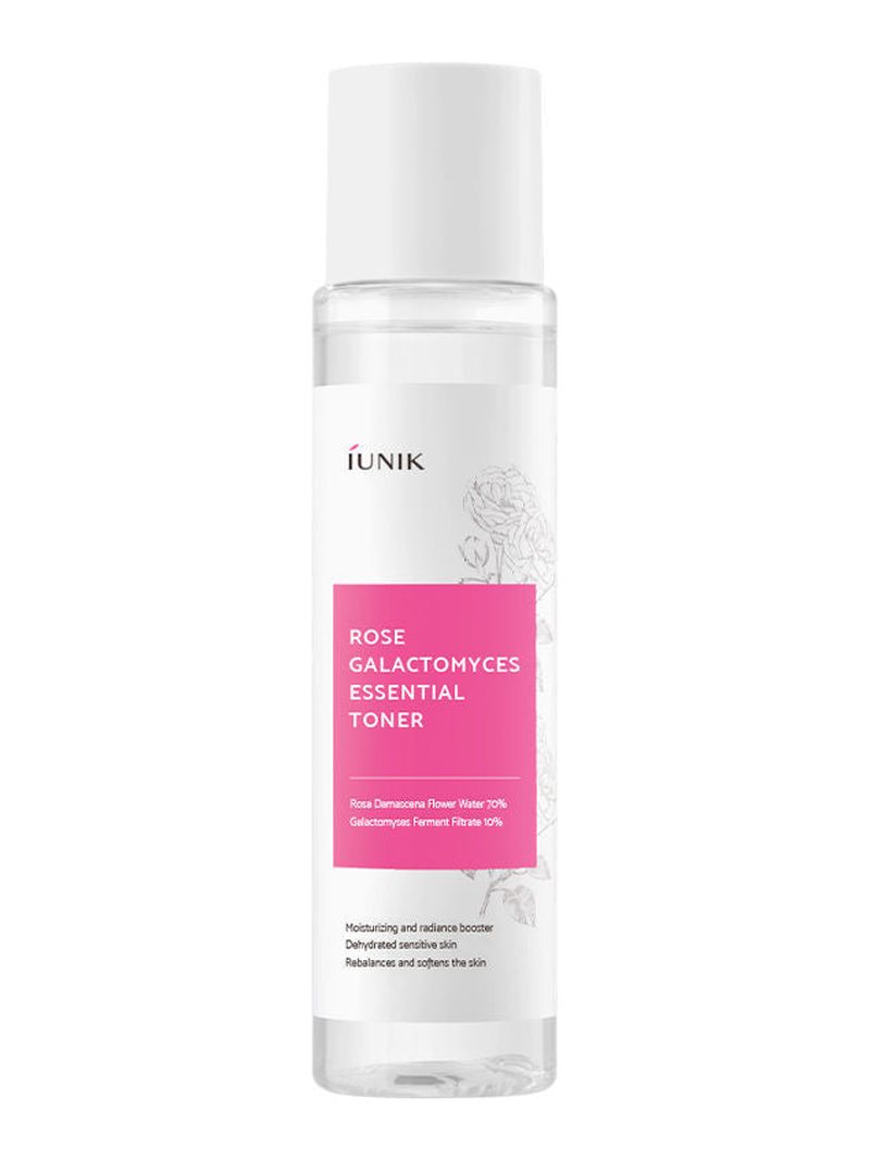 iUNIK Rose Galactomyces Essential Toner 200ml — product photograph