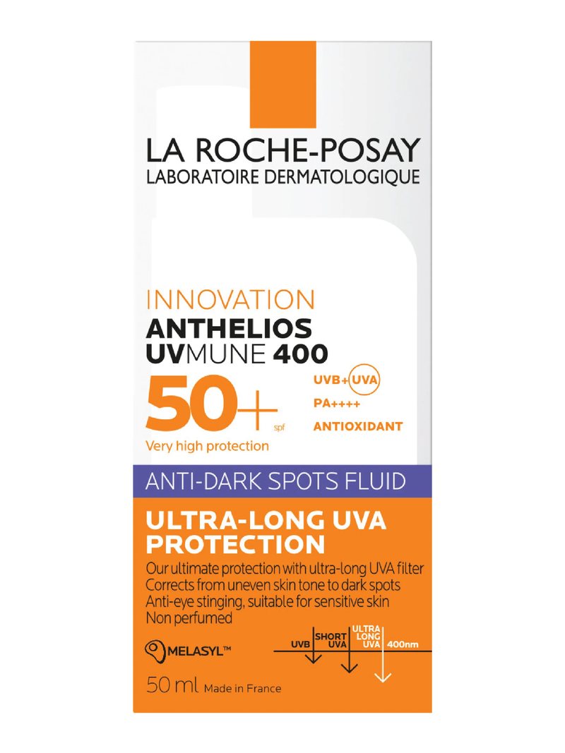 La Roche-Posay Anthelios UVMune 400 Anti-Dark Spots Fluid SPF50+ - 50ml — product photograph