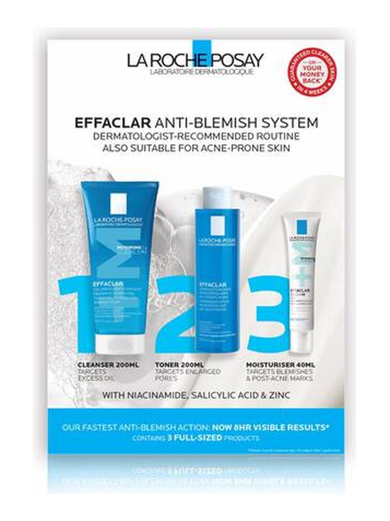 La Roche-Posay Effaclar 3-Step Anti-Blemish System — product photograph