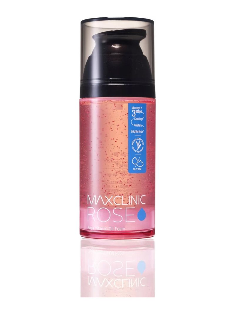 MaxClinic Rose Vitamin Oil Foam 110g — product photograph