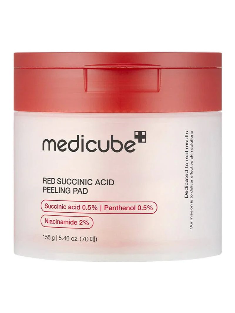 Medicube RED SUCCINIC ACID PEELING PAD 70 pads — product photograph