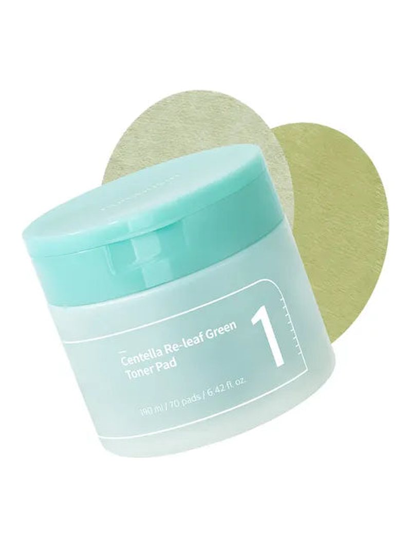 Numbuzin No.1 Centella Re-Leaf Green Toner Pad 190ml — product photograph
