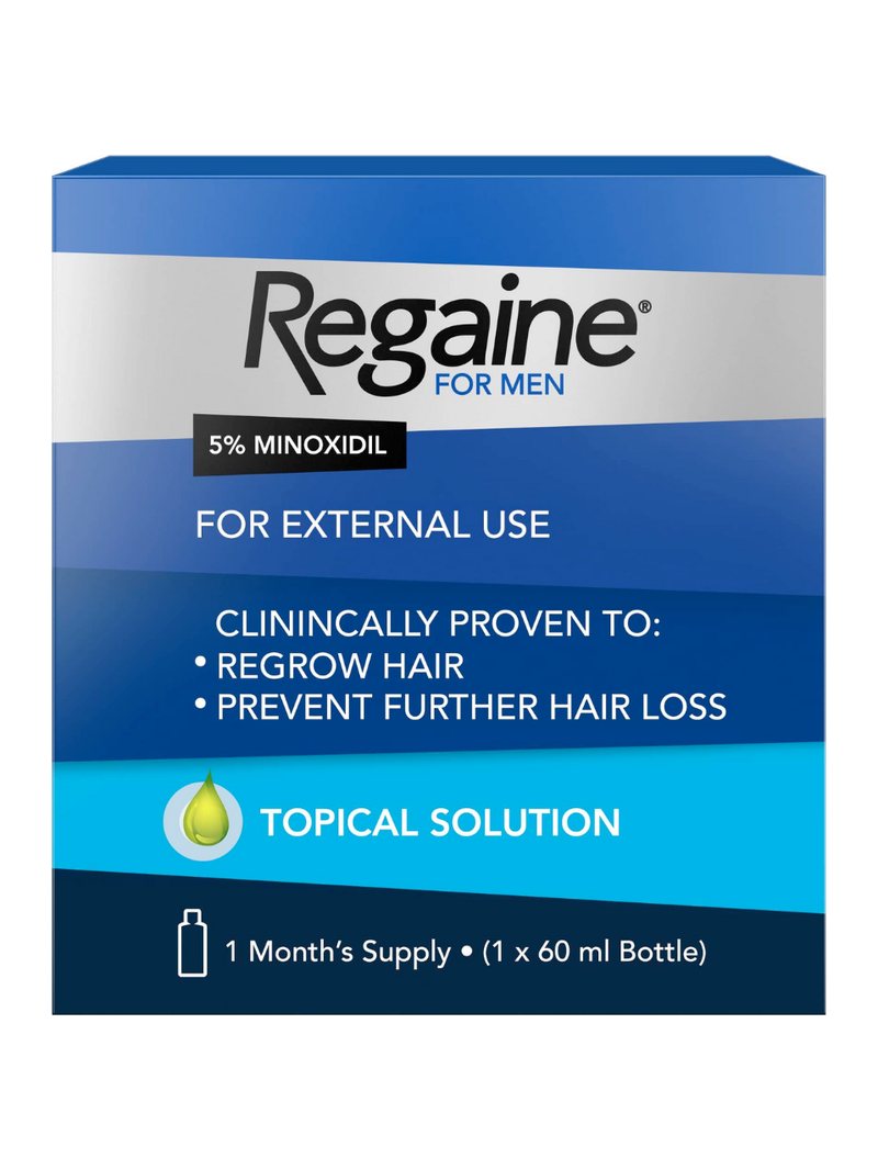 Rogaine 5 % Topical Solution Minoxidil Hair Growth Topical Solution, 1-Month Supply — product photograph