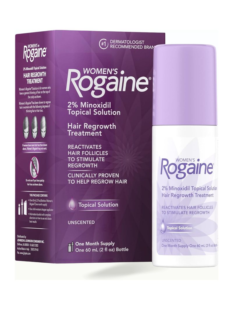 Rogaine for Women Hair Regrowth Treatment Topical Solution One Month Supply — product photograph