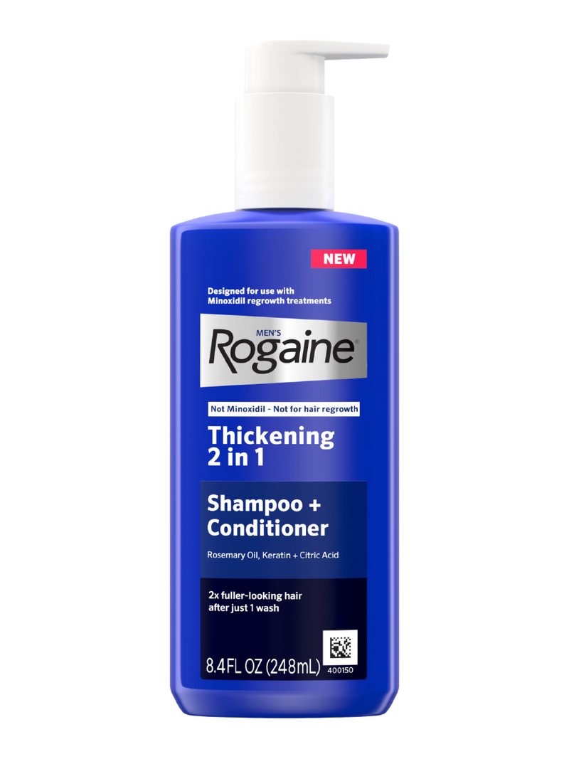 Rogaine Men's Hair Thickening 2 in 1 Shampoo + Conditioner - 248ml — product photograph