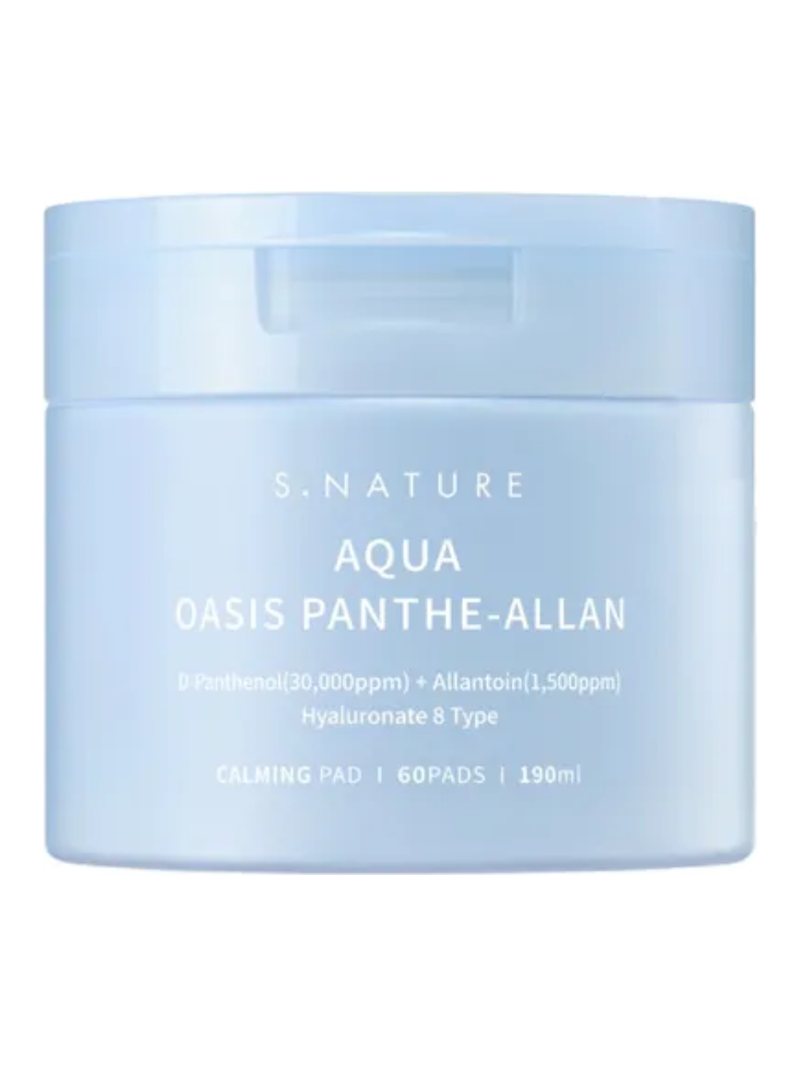 S.Nature AQUA OASIS PANTHE-ALLAN CALMING PAD 190ml/ 60pcs — product photograph
