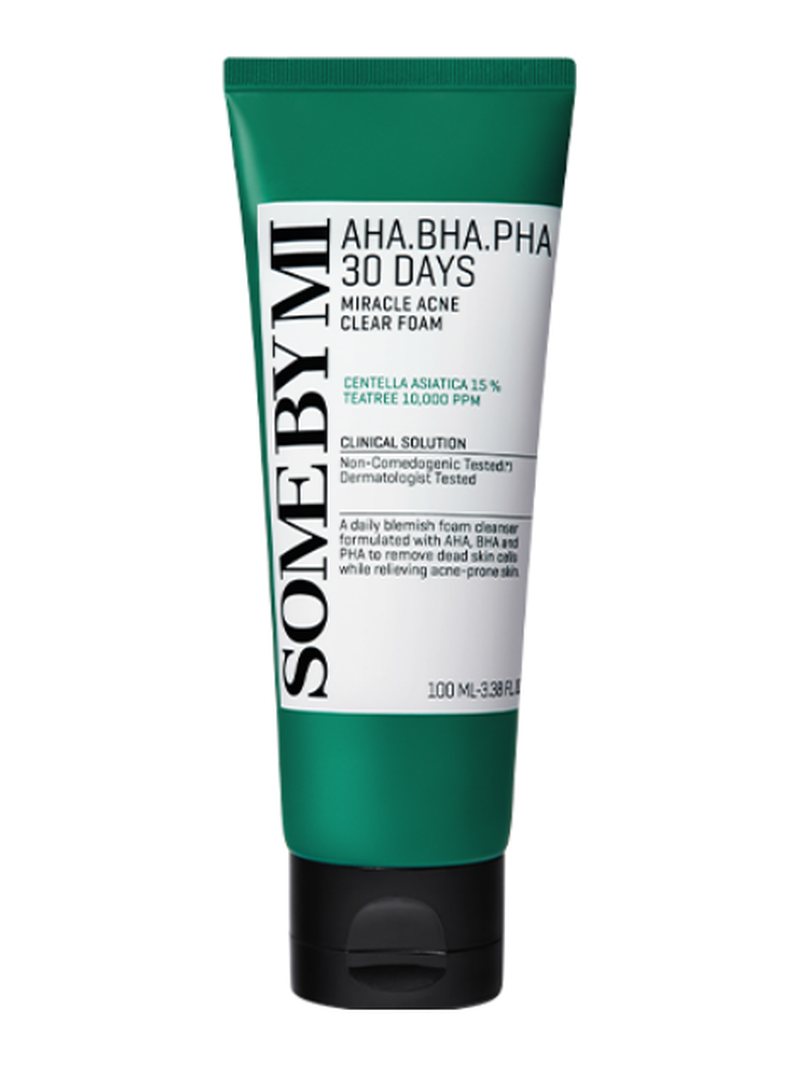 Some By Mi AHA BHA PHA 30 Days Miracle Foam 100ml — product photograph