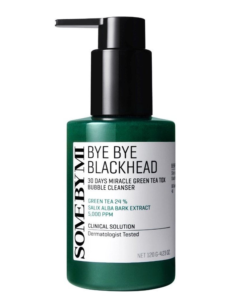 Some By Mi Bye Bye Blackhead 30 Days Miracle Green Tea Tox Bubble Cleanser 120g — product photograph