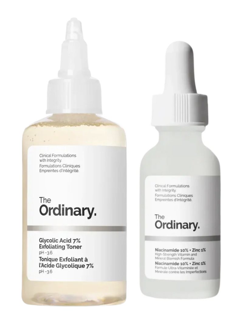 The Ordinary Niacinamide + Glycolic Acid Duo — product photograph